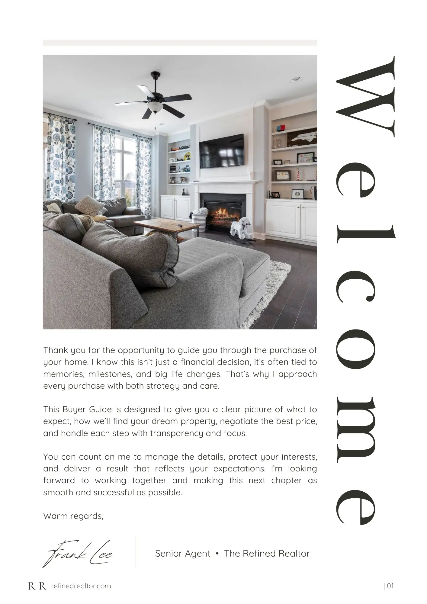 A clear introduction for a smooth sale.