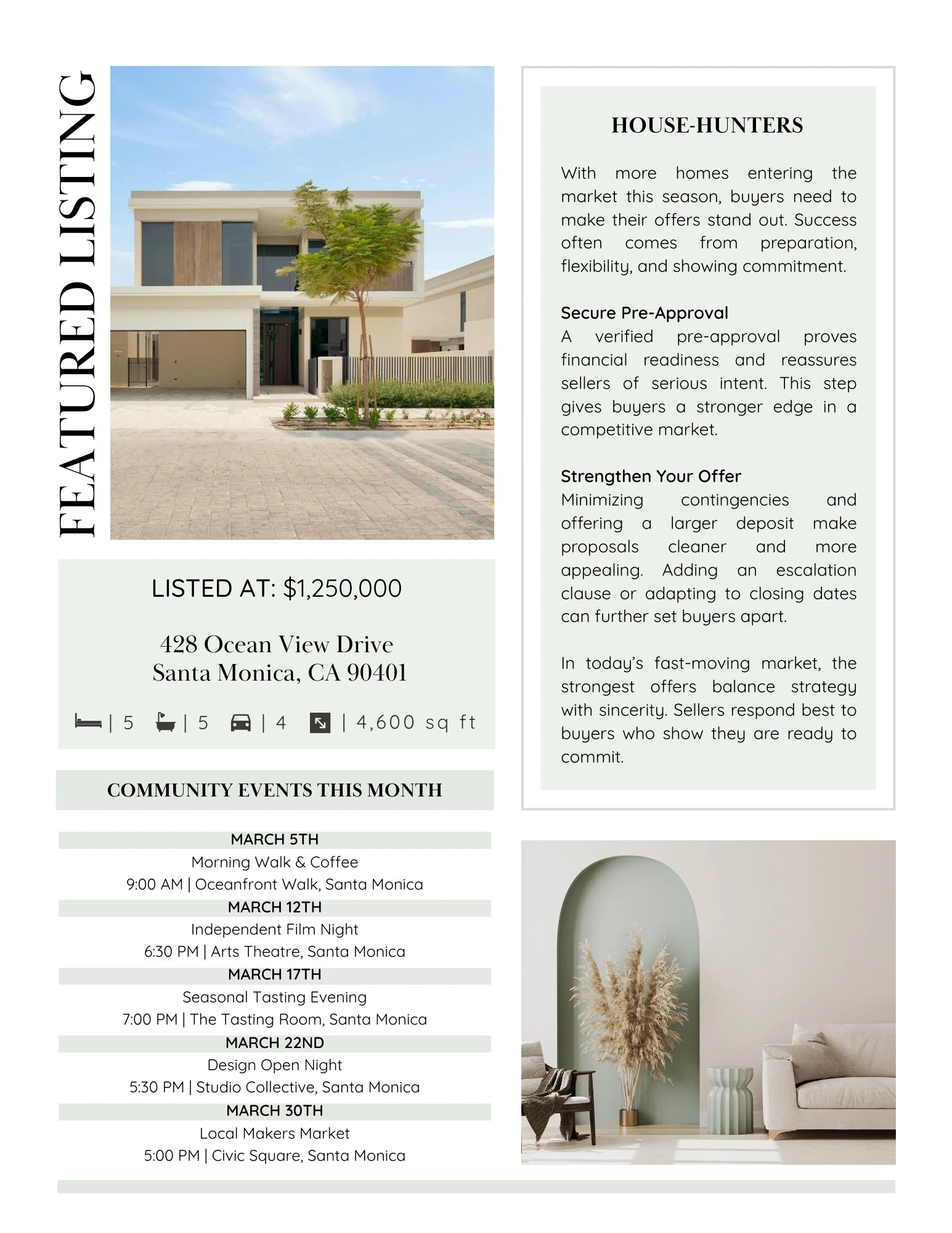 Beautiful featured listing page.