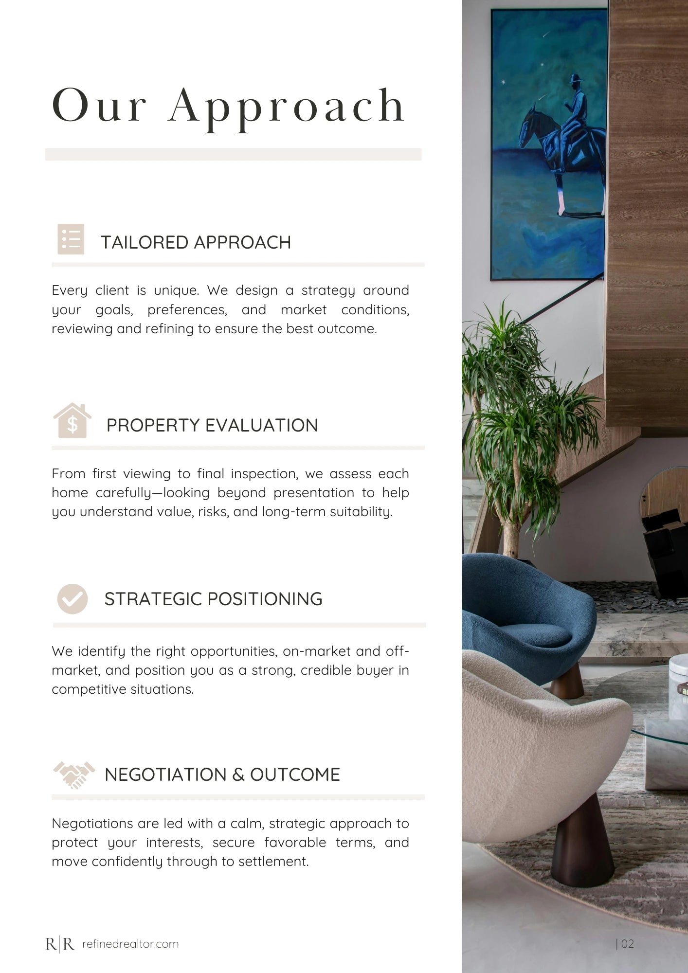 Clear structure to guide confident decisions.