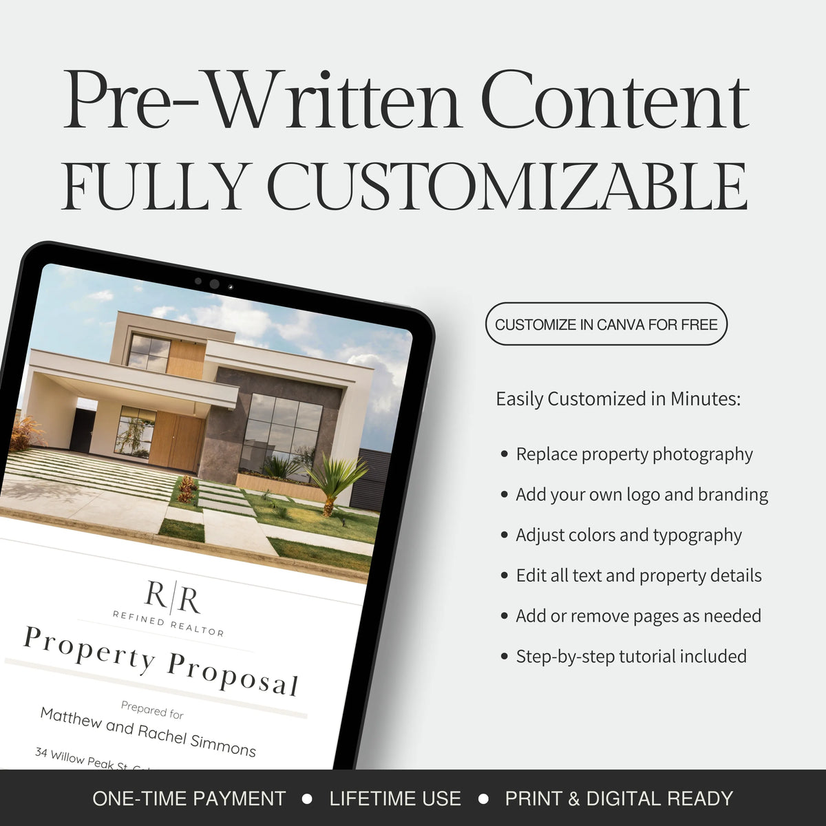 Realtor Proposal Property Proposal – Refined Realtor